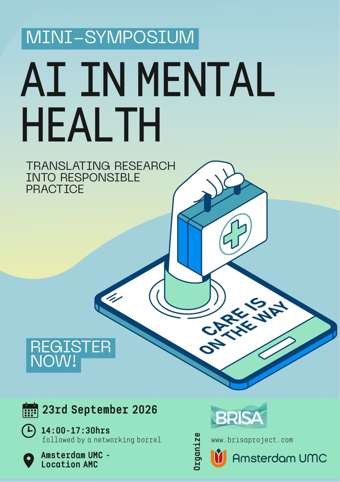 Aankondiging mini-symposium over AI in mental health